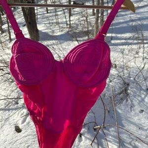 1980s vintage Corset swimsuit from 1989